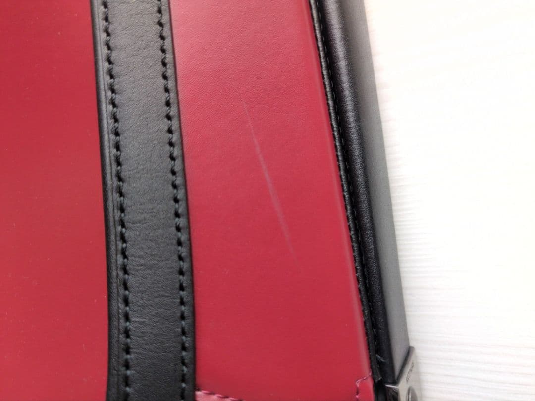 豊岡鞄 ARTPHERE メンズ ハンドバッグ 赤 日本製 クラシックデザイン