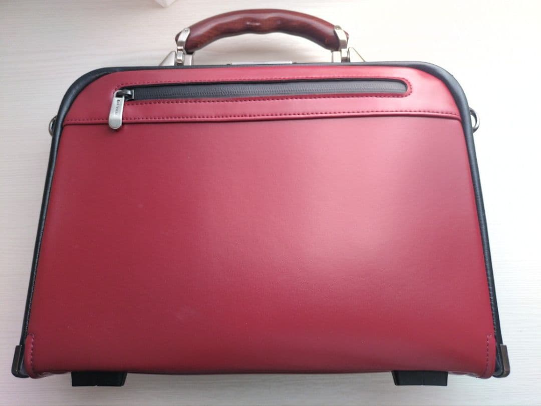 豊岡鞄 ARTPHERE メンズ ハンドバッグ 赤 日本製 クラシックデザイン