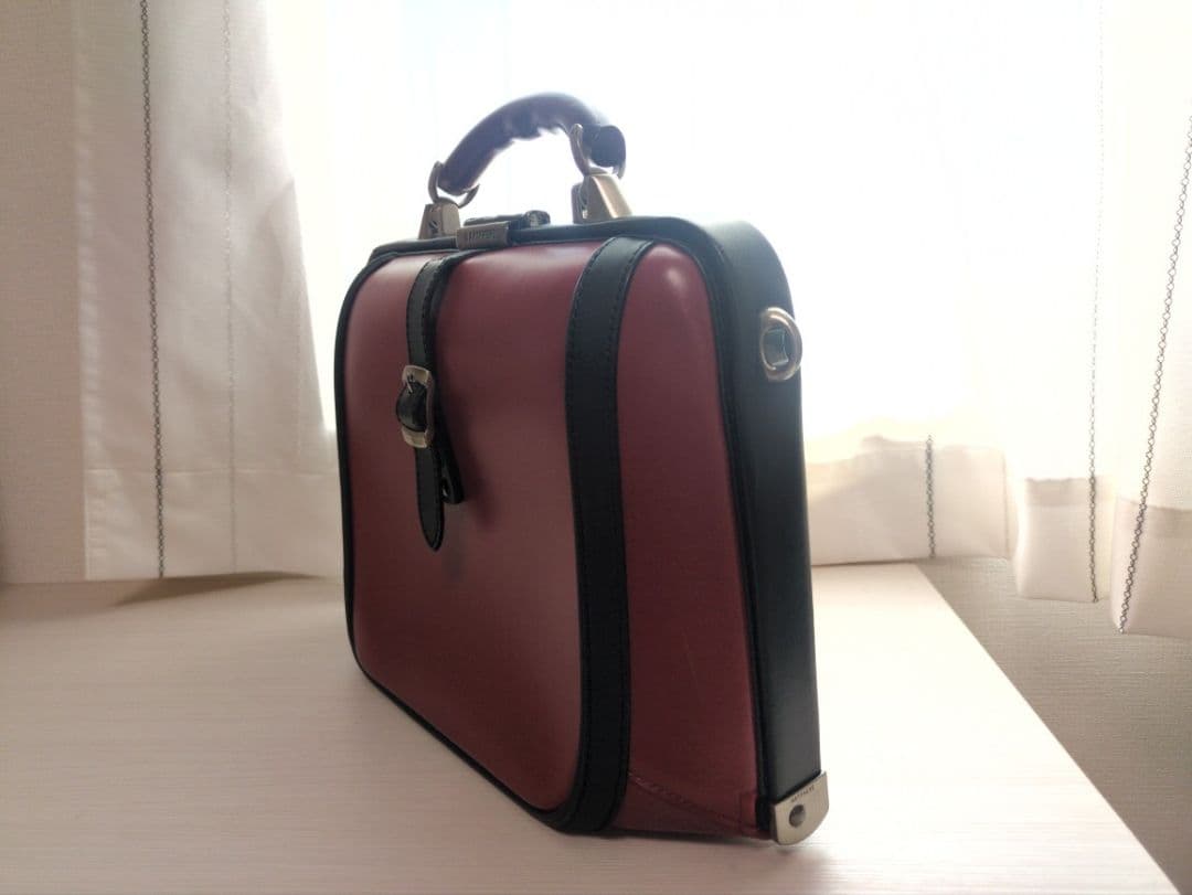 豊岡鞄 ARTPHERE メンズ ハンドバッグ 赤 日本製 クラシックデザイン