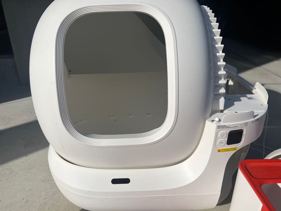 自動掃除猫用トイレ 白