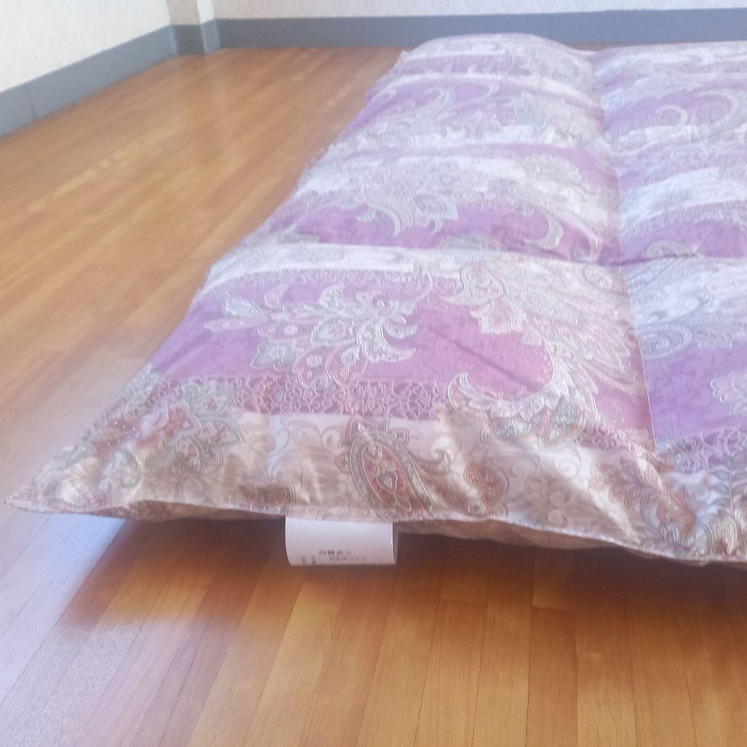 羽毛布団 増量 SDGS リフレッシュ羽毛 高密度生地 清潔 安心 日本製A⑤