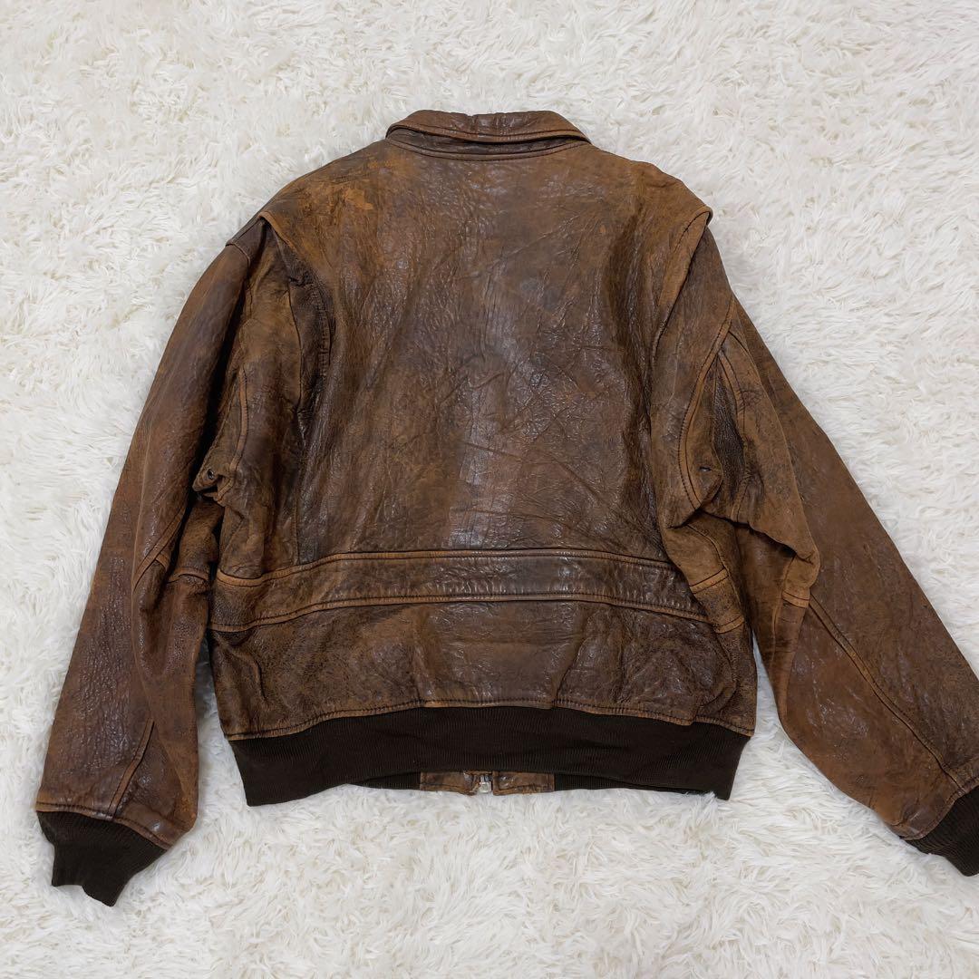 激レア AVIREX レザーフライトジャケットタイプG2 XL