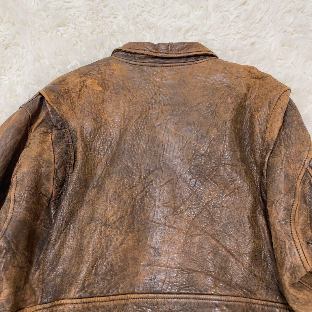 激レア AVIREX レザーフライトジャケットタイプG2 XL