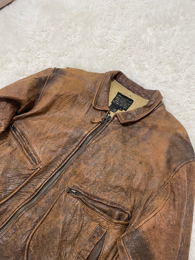 激レア AVIREX レザーフライトジャケットタイプG2 XL