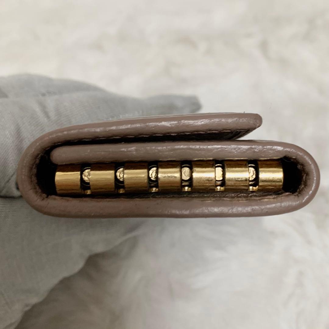 【美品】GUCCI グッチ　キーケース　6連　マーモント　GG ブラウン　箱付き