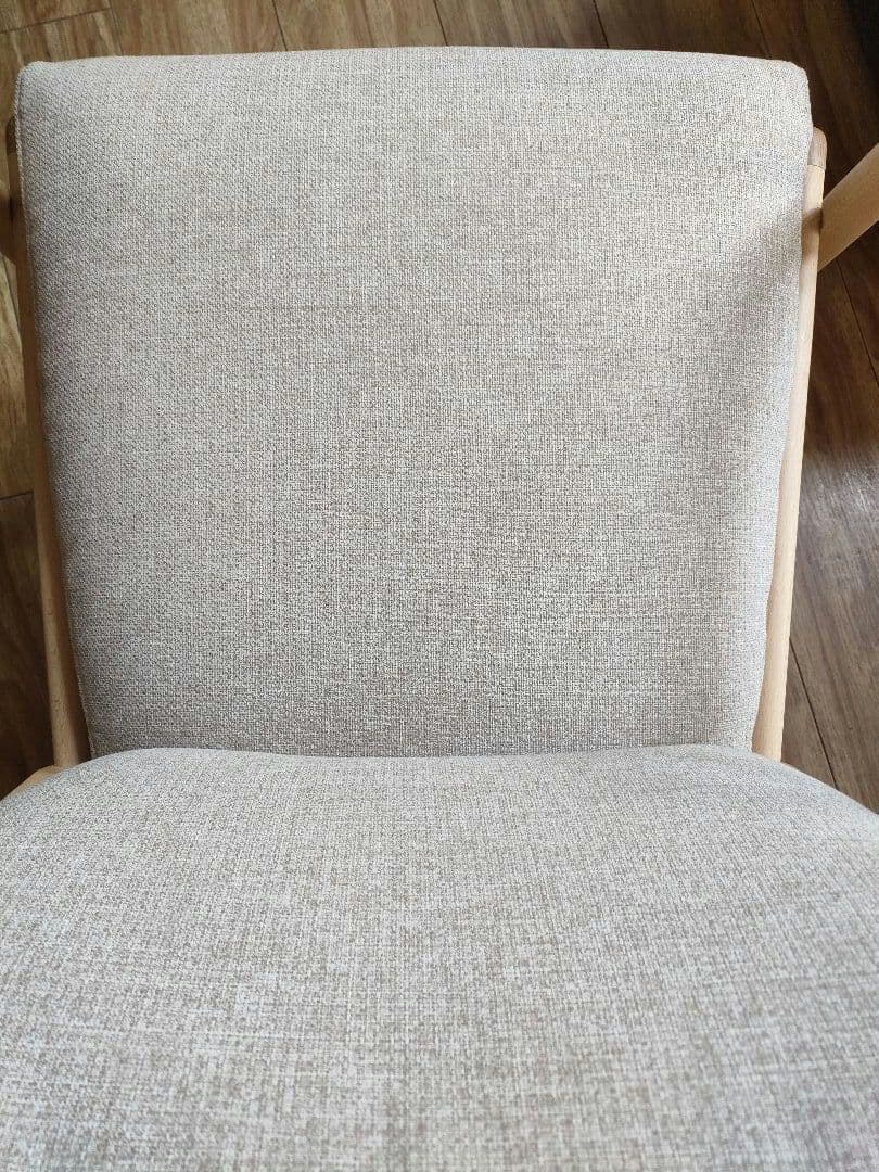 美品　ニトリ　ダイニングチェア　Nコレクション 肘付き　ナチュラルベージュ