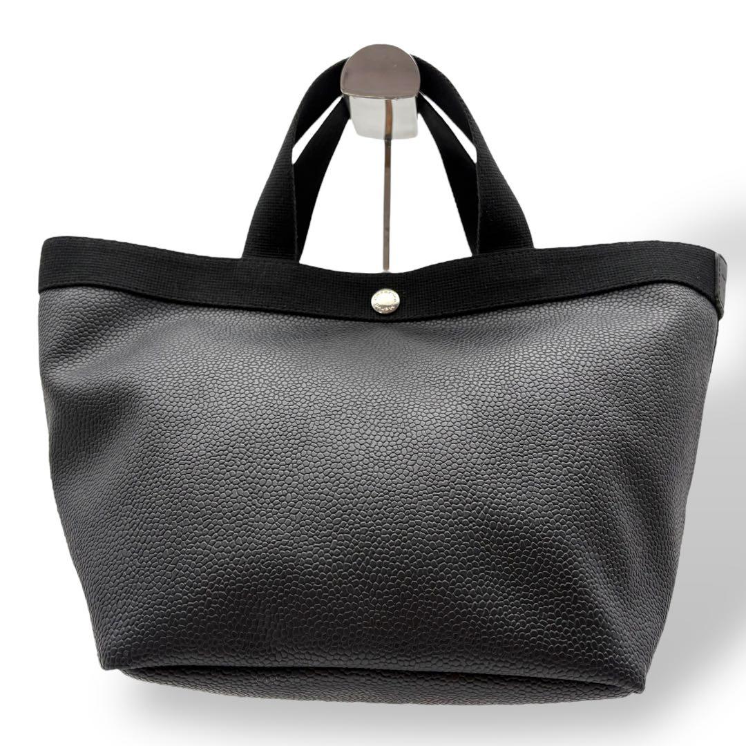 専用 エルベシャプリエ トートバッグ ハンドバッグ 707GPレザー ブラック