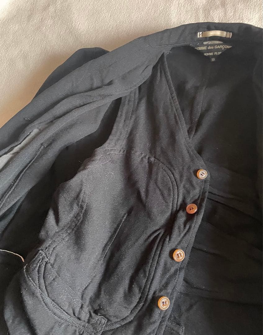 コムデギャルソン　オムプリュス　レイヤー　ジャケット　XS 黒
