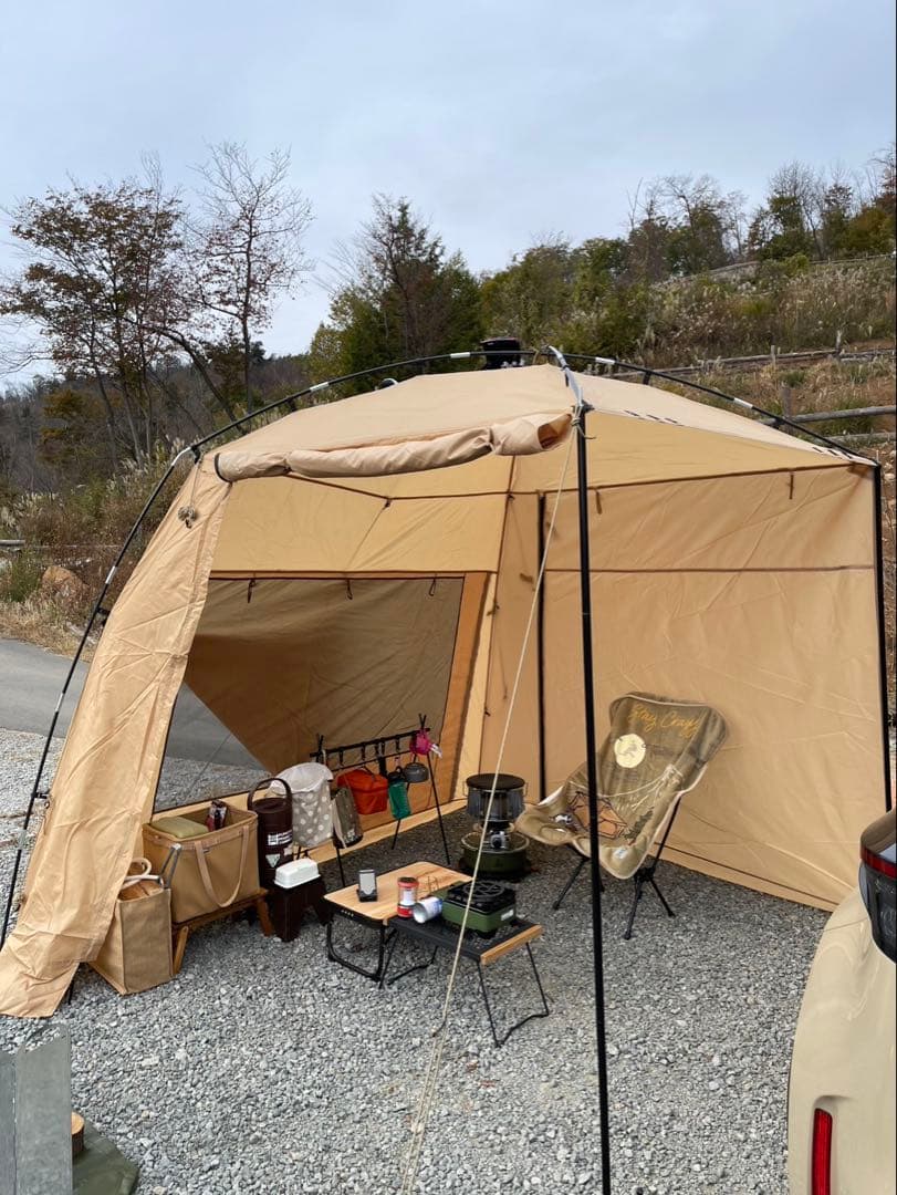 ワークマン 耐久撥水ジョイントシェルター カーサイドシェルター テント タープ