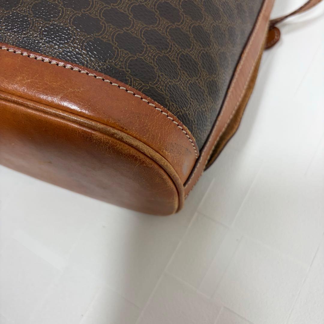 CELINE セリーヌ　ショルダーバッグ　巾着　マカダム