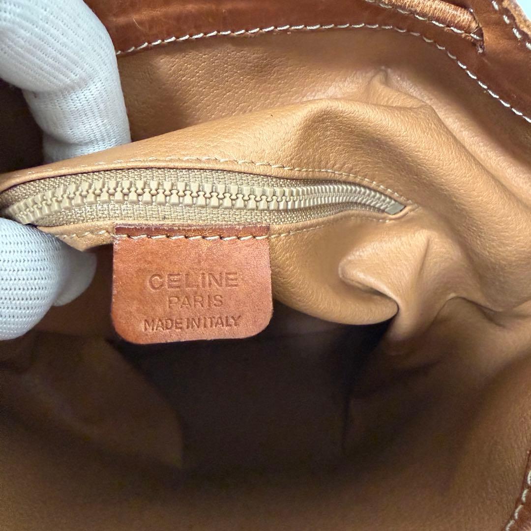 CELINE セリーヌ　ショルダーバッグ　巾着　マカダム