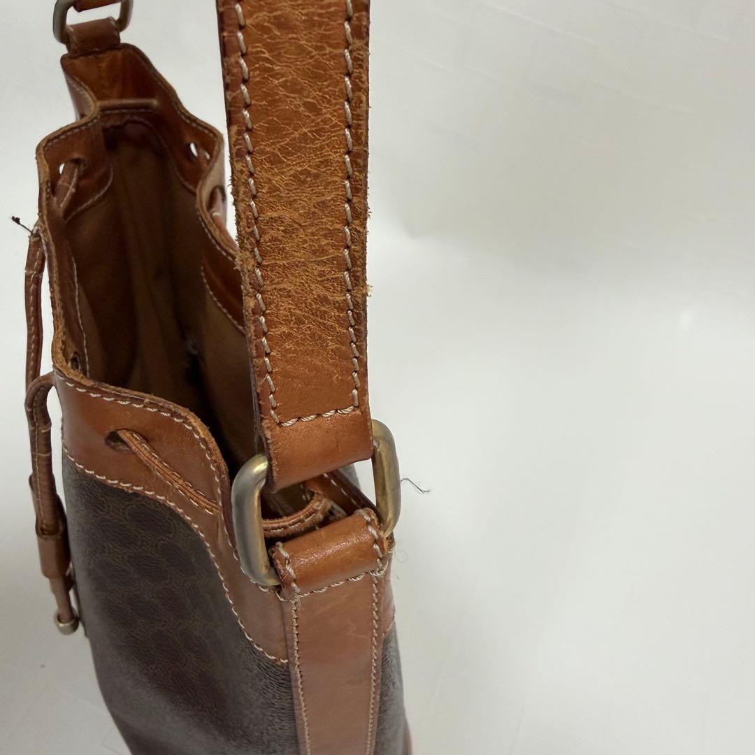 CELINE セリーヌ　ショルダーバッグ　巾着　マカダム