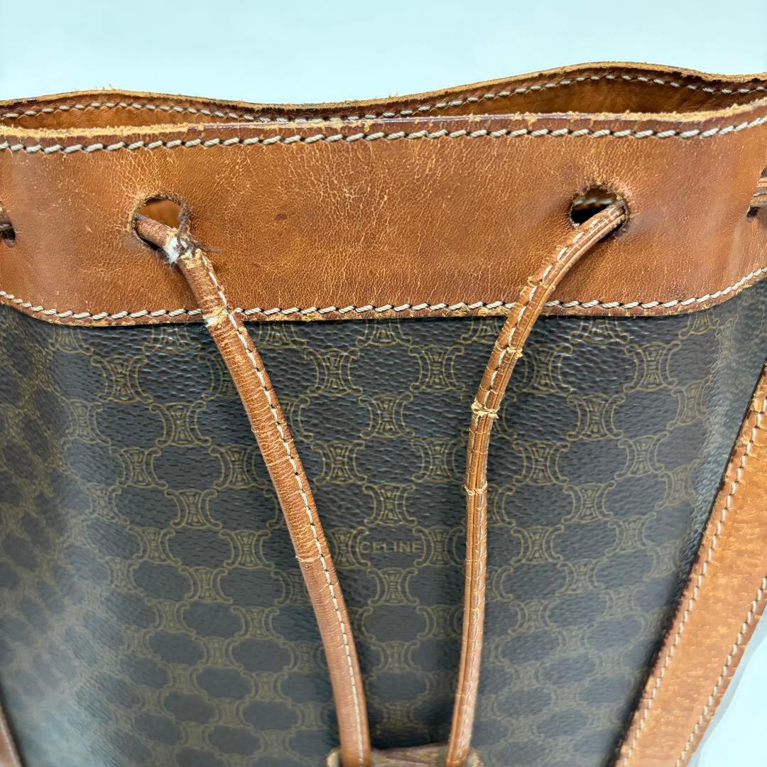 CELINE セリーヌ　ショルダーバッグ　巾着　マカダム