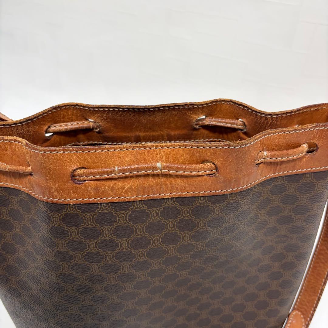 CELINE セリーヌ　ショルダーバッグ　巾着　マカダム