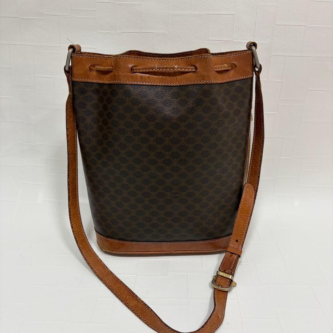CELINE セリーヌ　ショルダーバッグ　巾着　マカダム