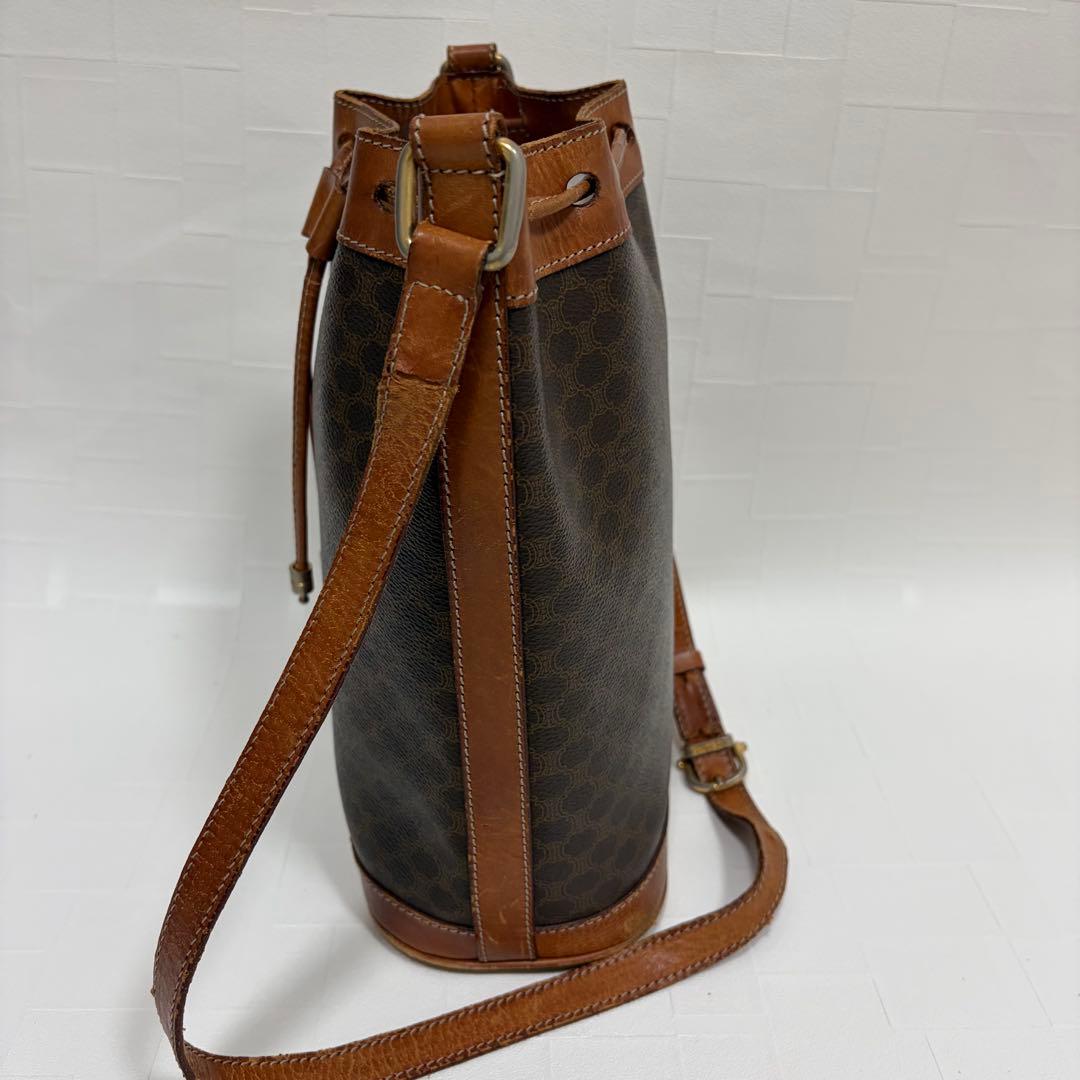 CELINE セリーヌ　ショルダーバッグ　巾着　マカダム