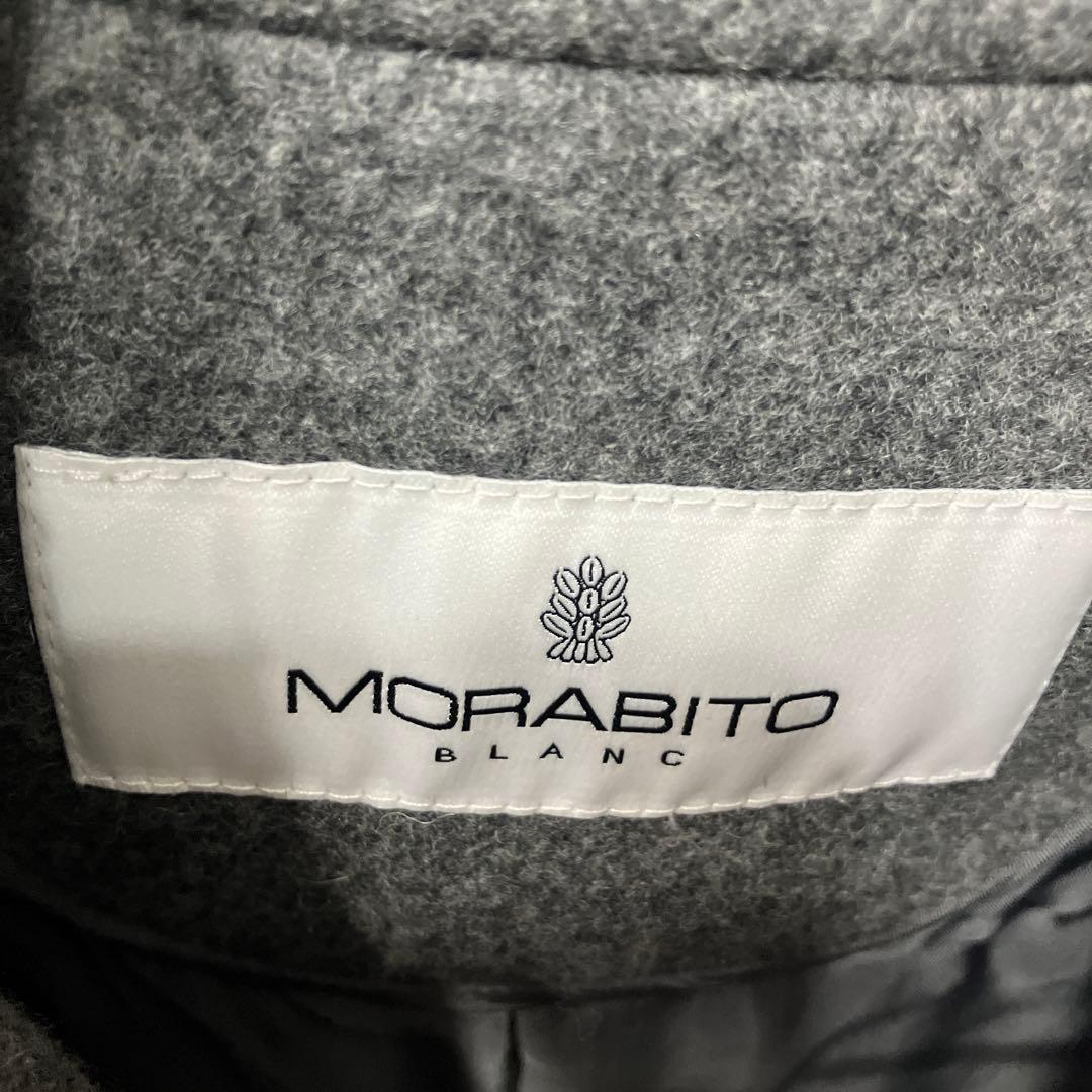 Q*F様 モラビト　ロングコート　レザー切替デザイン