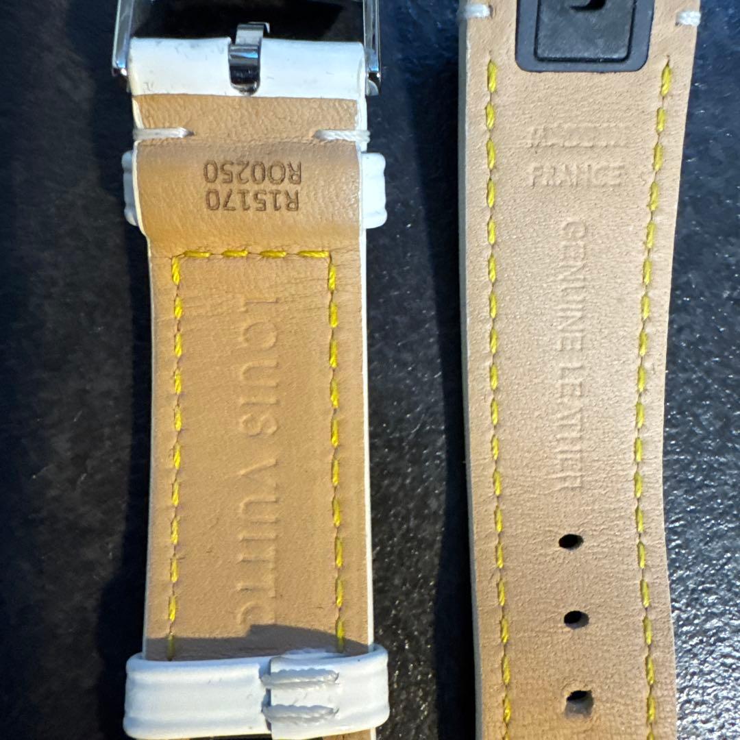 ルイ・ヴィトン ホワイトタンブール　純正レザーベルト