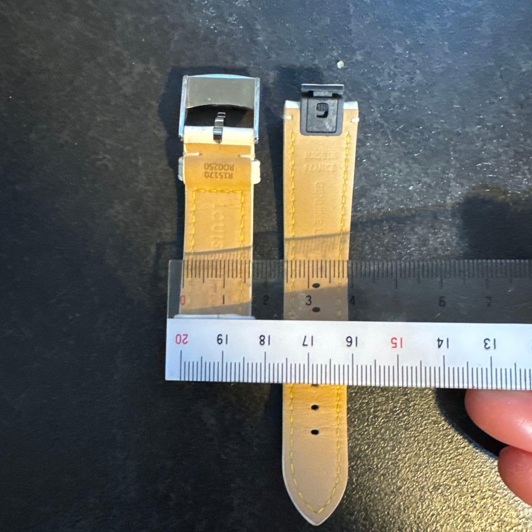 ルイ・ヴィトン ホワイトタンブール　純正レザーベルト