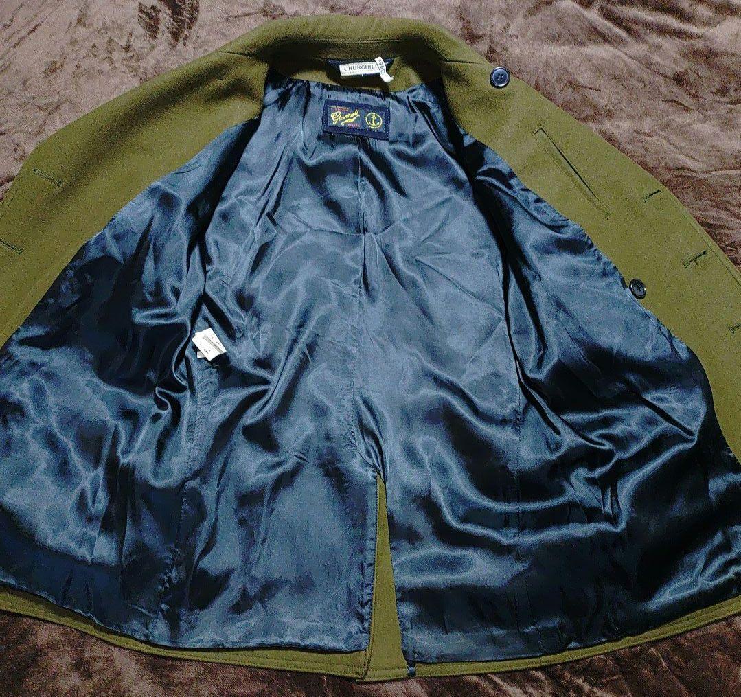【美品】グローバーオールメンズ チャーチル ピーコート 769MM KALE
