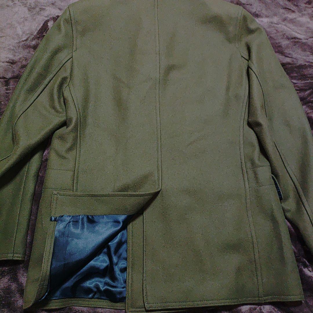 【美品】グローバーオールメンズ チャーチル ピーコート 769MM KALE