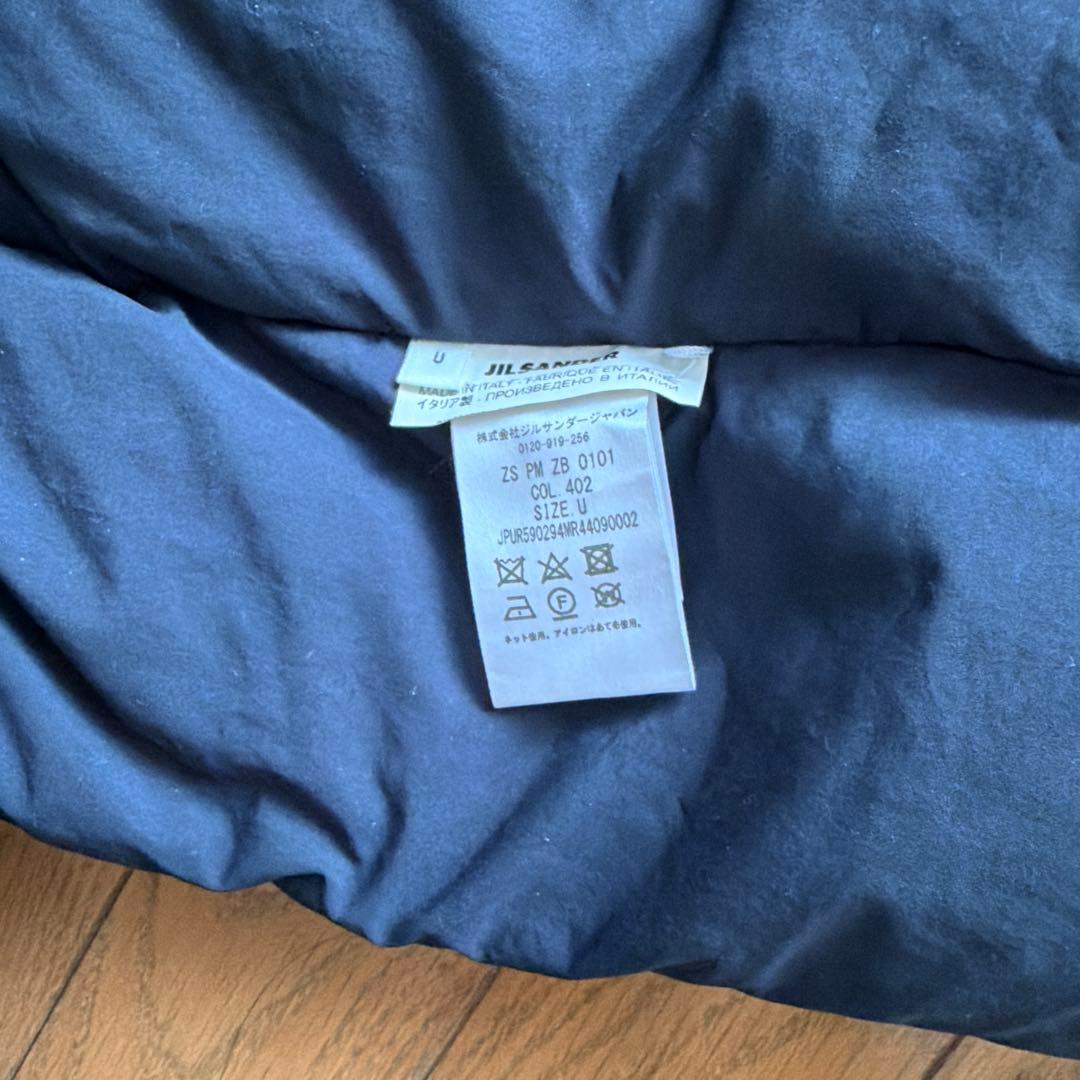 JIL SANDER+ 紺ダウンマフラー