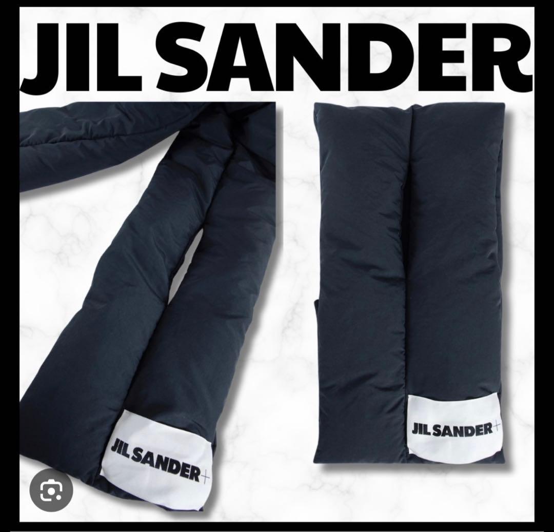 JIL SANDER+ 紺ダウンマフラー