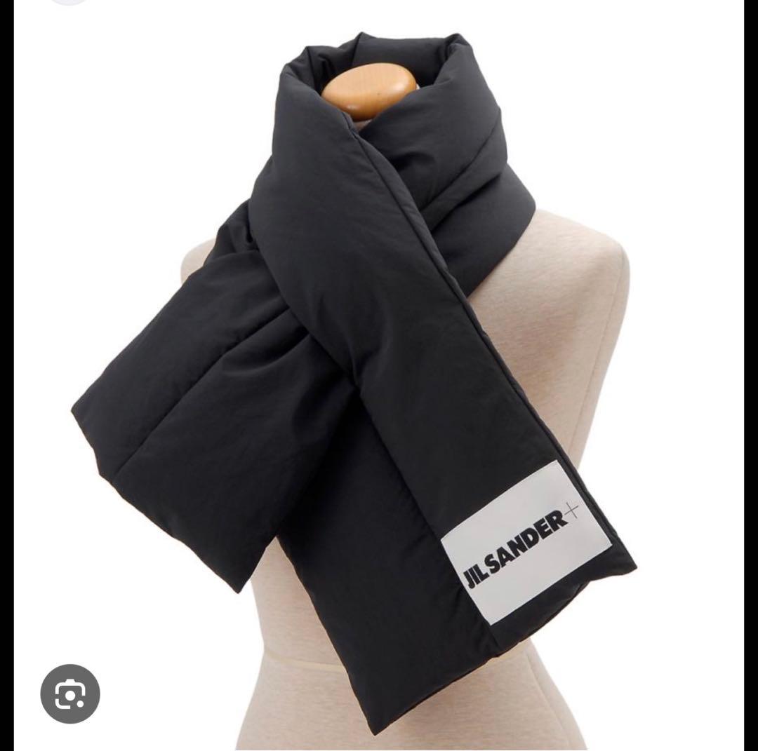 JIL SANDER+ 紺ダウンマフラー