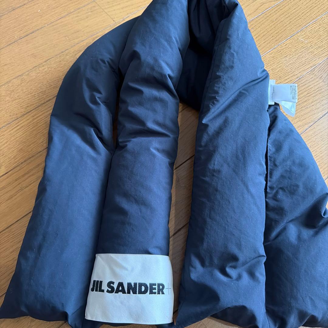 JIL SANDER+ 紺ダウンマフラー