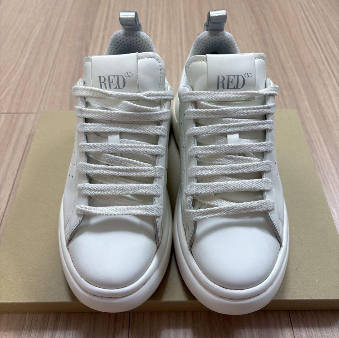 レッドヴァレンティノ ボウウォーク レザー スニーカー 厚底