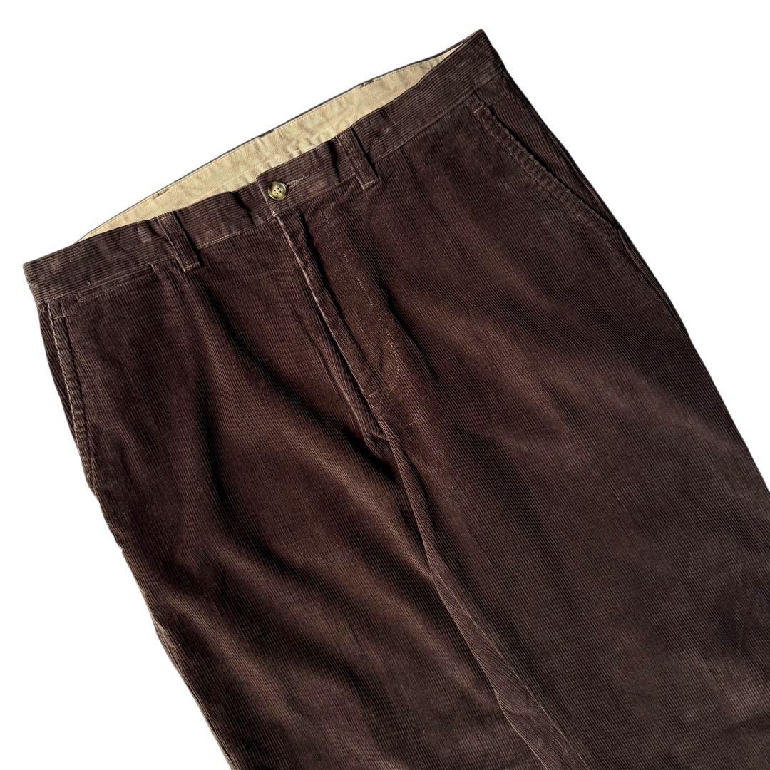エルエルビーン ワイドコーデュロイパンツ バギーフィット ビンテージ ブラウン