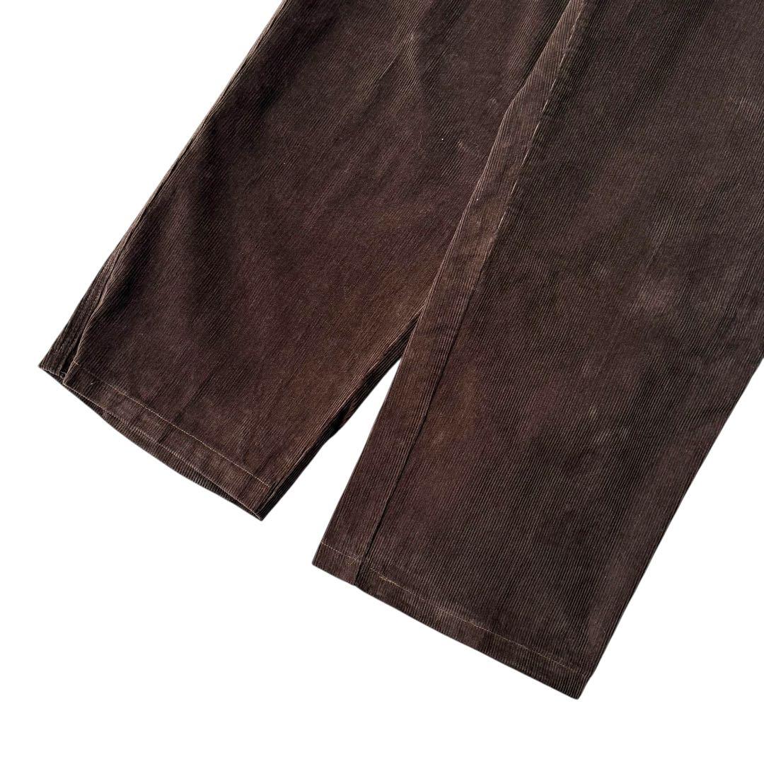 エルエルビーン ワイドコーデュロイパンツ バギーフィット ビンテージ ブラウン