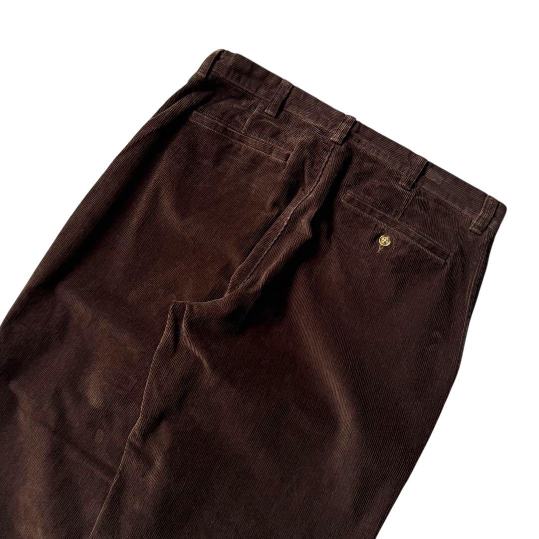 エルエルビーン ワイドコーデュロイパンツ バギーフィット ビンテージ ブラウン