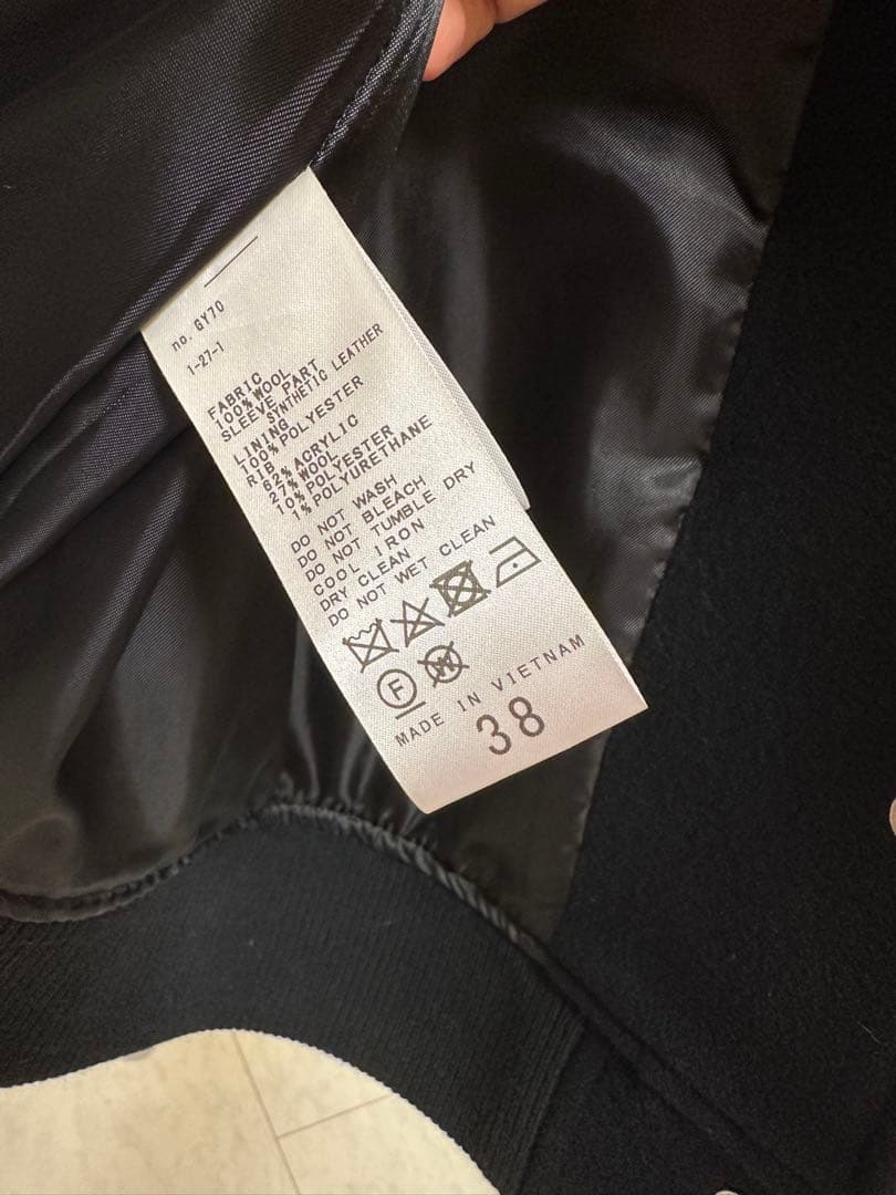 Spick &Span スタジアムジャンパー　ブラック