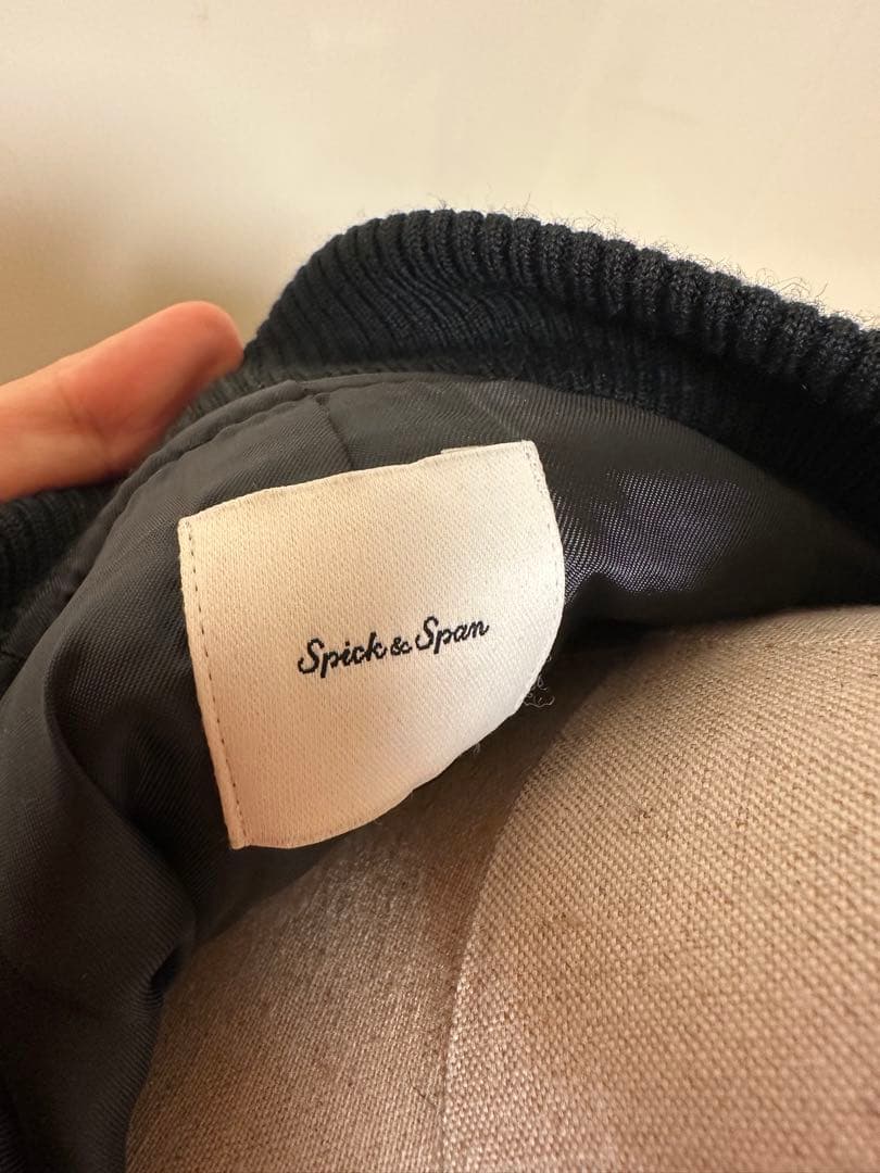 Spick &Span スタジアムジャンパー　ブラック