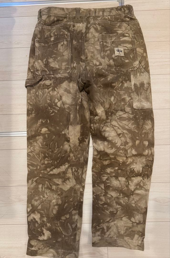 stussy デニムパンツ　ペインターパンツ　ダブルニー　32