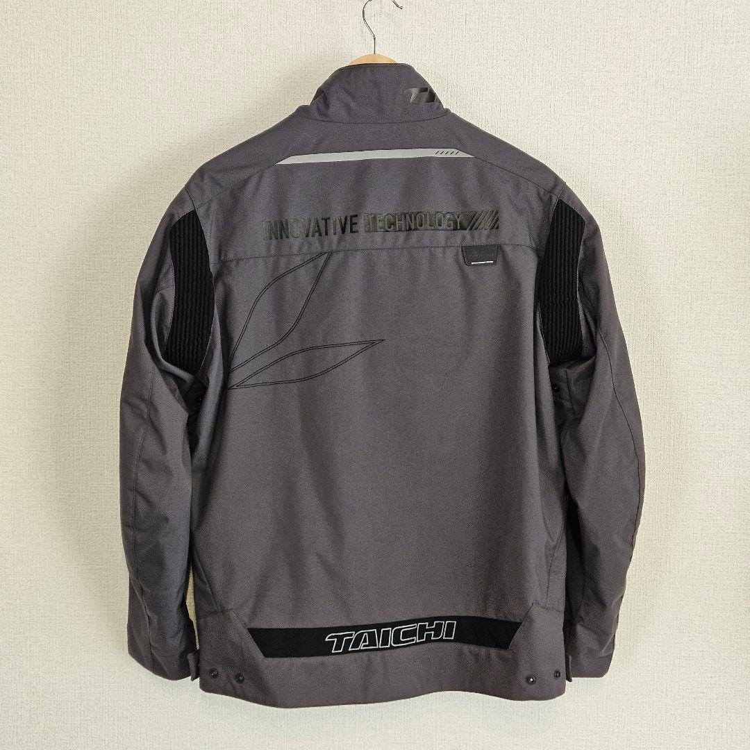 【美品】TAICHI バイク用プロテクター内蔵ジャケット グレー Mサイズ