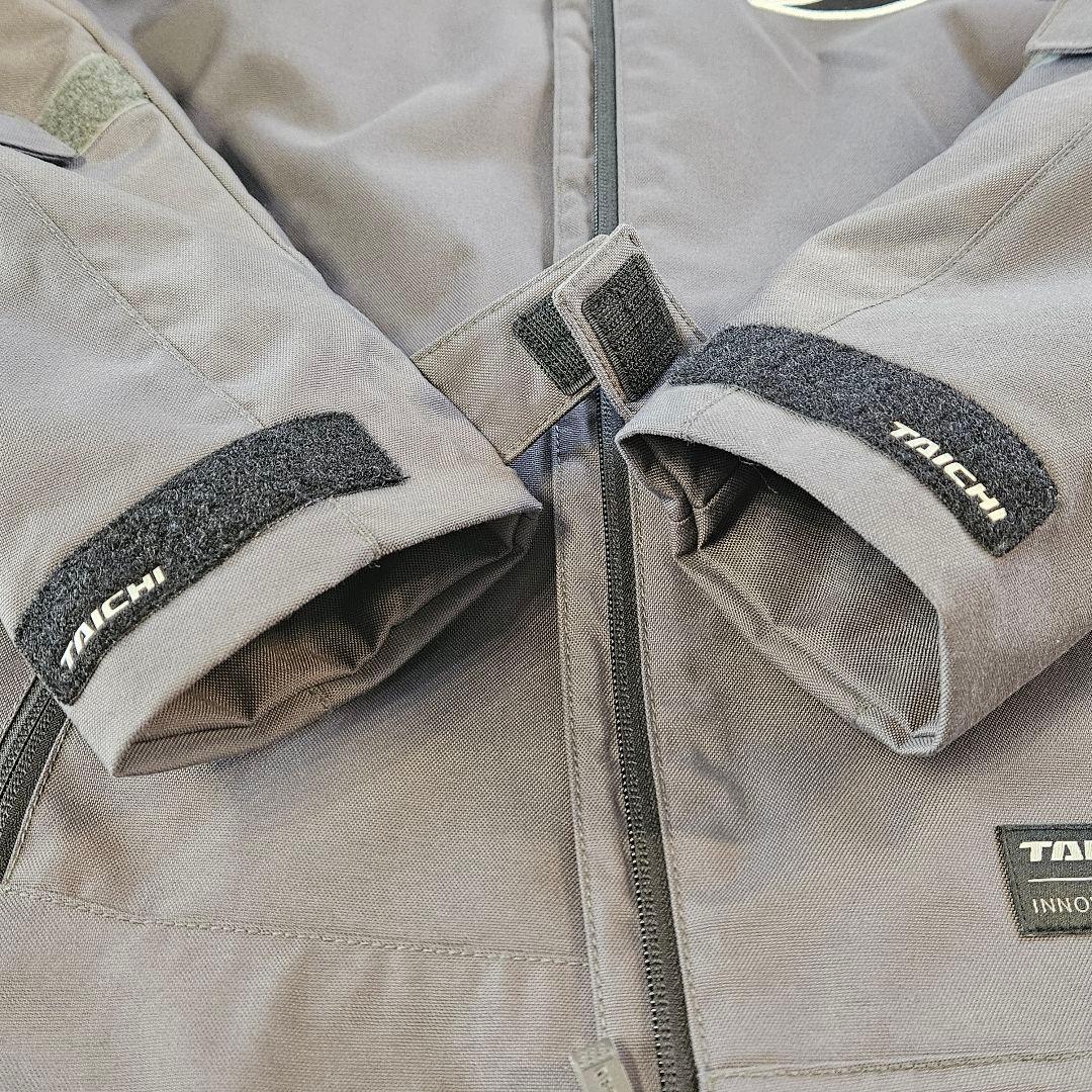 【美品】TAICHI バイク用プロテクター内蔵ジャケット グレー Mサイズ