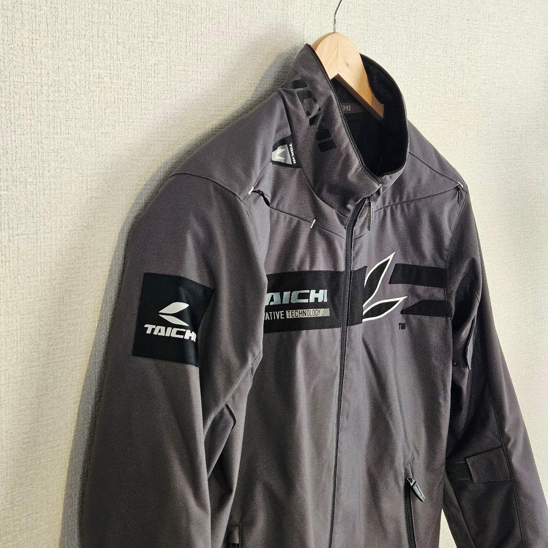 【美品】TAICHI バイク用プロテクター内蔵ジャケット グレー Mサイズ