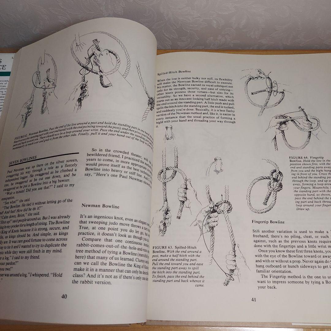 古書 ロープワーク、帆船艤装の手引き書　洋書アンティーク
