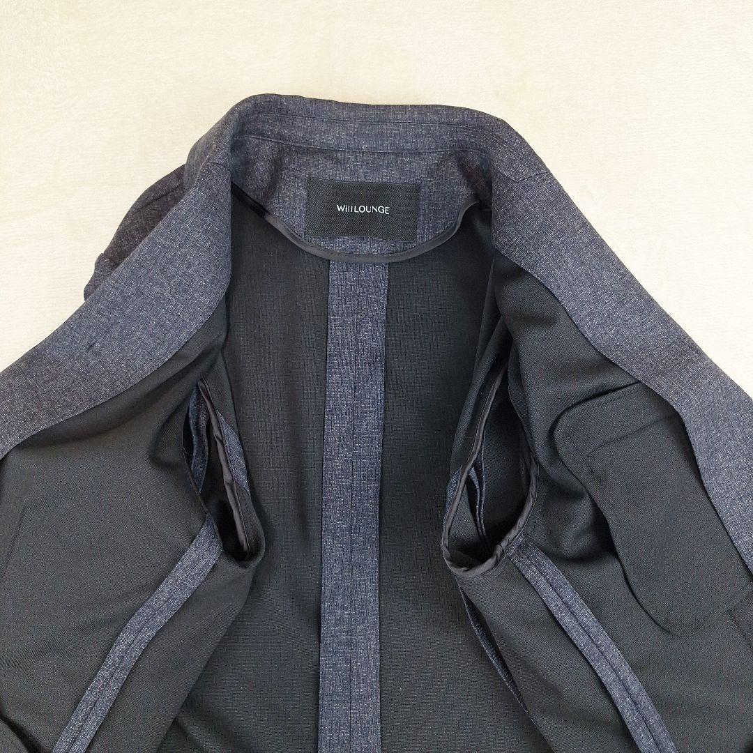 美品✨ナノユニバース　高機能生地AXF　トラベルスーツ　ネイビー　M