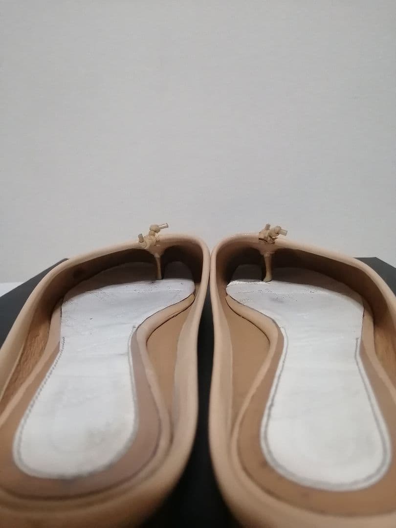 靴 Maison Margiela Tabi mule 37 nude beige