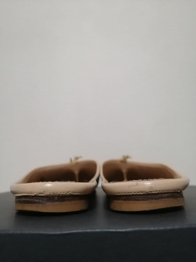 靴 Maison Margiela Tabi mule 37 nude beige