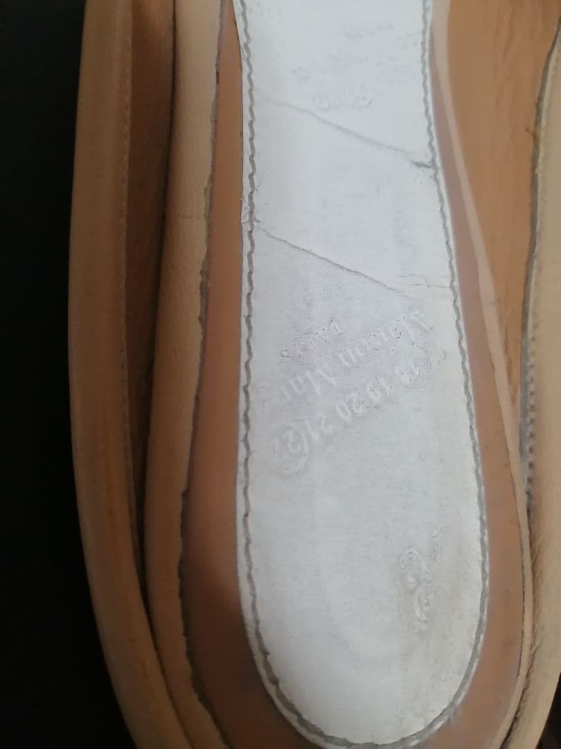 靴 Maison Margiela Tabi mule 37 nude beige