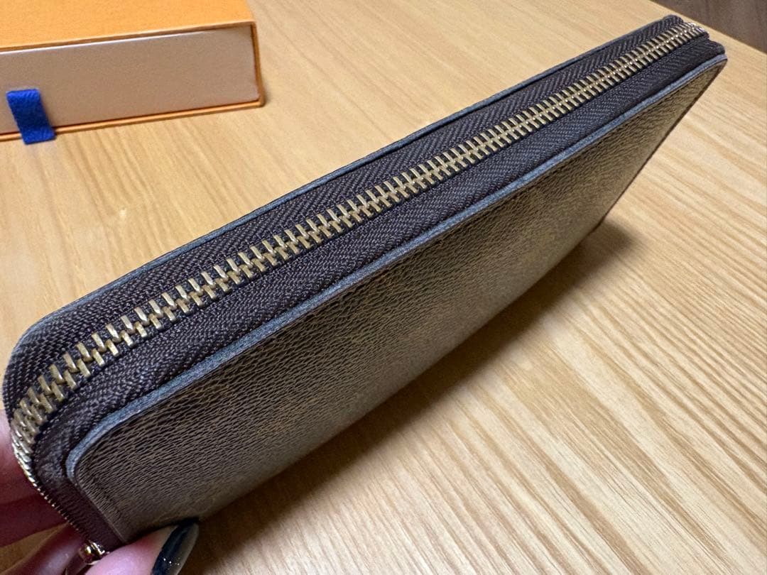 LOUIS VUITTON 長財布 ダークブラウン/ピンク