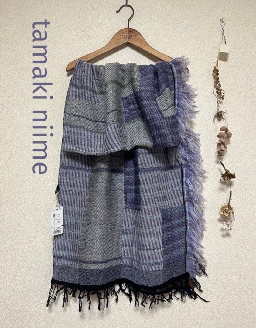 ꕤ新品ꕤtamaki niime JQ shawl MIDDLE②すみれ色系
