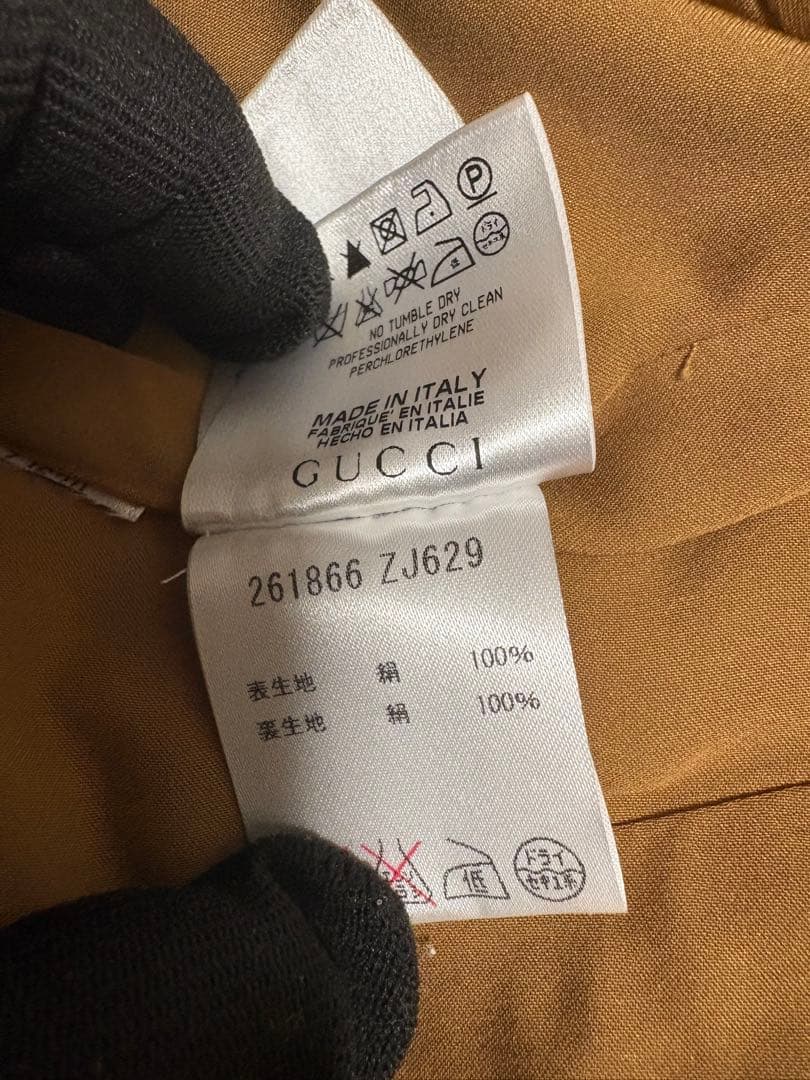 GUCCI 未使用ヴィンテージ 2011年 シルク スプリングコート タグ付き