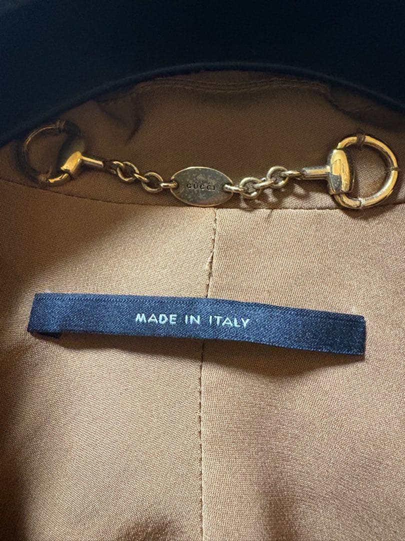 GUCCI 未使用ヴィンテージ 2011年 シルク スプリングコート タグ付き