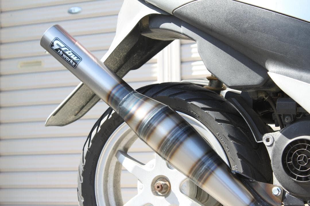 rb-works☆新品☆スズキZZ/レッツⅡ用ショットガンチャンバー(マフラー)
