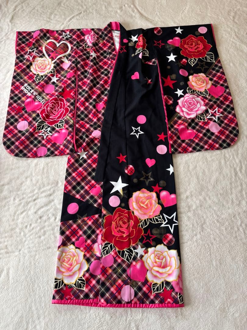 四*ー様 南明奈 美品 七五三 7歳 着物 9点セット